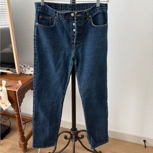 Vintage Levi’s Dark Blue Denim Jeans 33x32